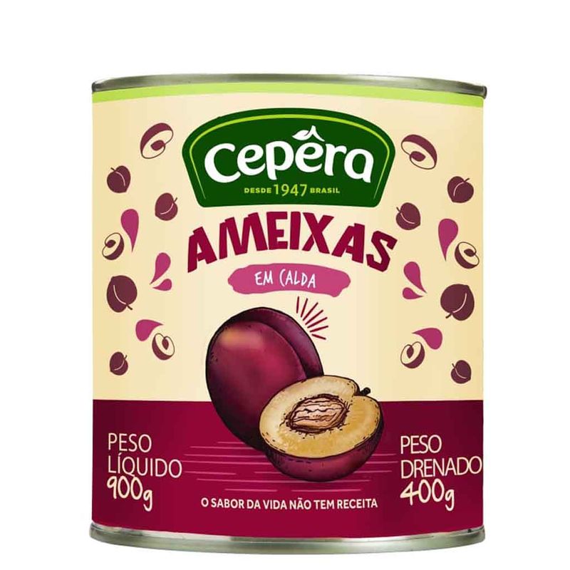 Ameixas em Calda 320g - Cepêra