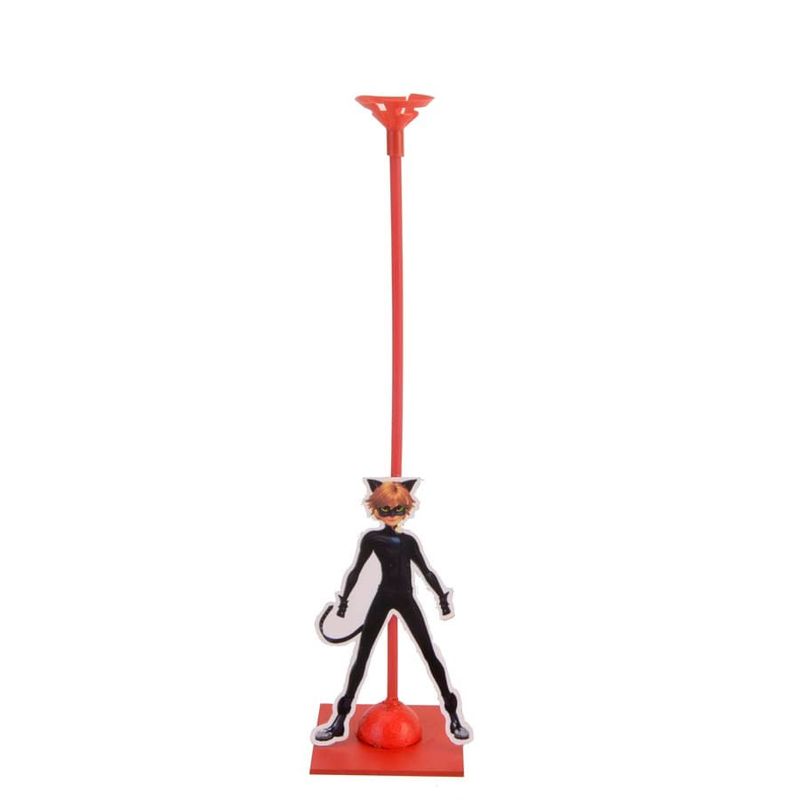 Festa Miraculous LadyBug - Enfeite de Mesa Porta Balão Miraculous Cat Noir