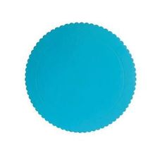 Cakeboard 26cm Azul Bebê - Silver Plastic - 1 Un