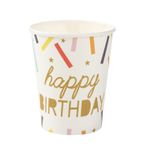 Copo Confetes - Silver Plastic - 10 Un