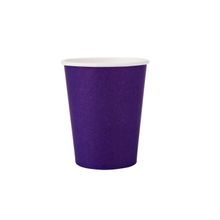 Copo Roxo - Silver Plastic - 10 Un