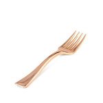 Garfo Sobremesa Rose Gold - Silver Plastic - 8 Un