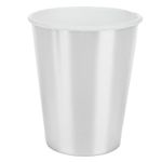 Copo Prata - Silver Plastic - 8 Un