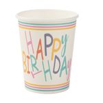 Copo Colorido - Silver Plastic - 10 Un