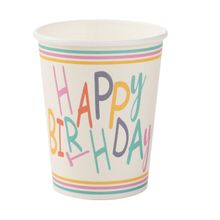 Copo Colorido - Silver Plastic - 10 Un