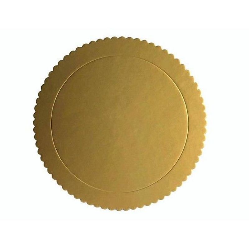 Cakeboard 35cm Dourado - Silver Plastic - 1 Un