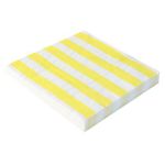 Guardanapo Estampado Listrado Amarelo - Silver Plastic - 20 Un