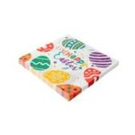 Guardanapo Folha Dupla Estampado Happy Easter - Silver Plastic - 20 Un