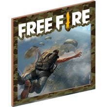 MDF Quadro Decorativo Free Fire - Festcolor - 1Un