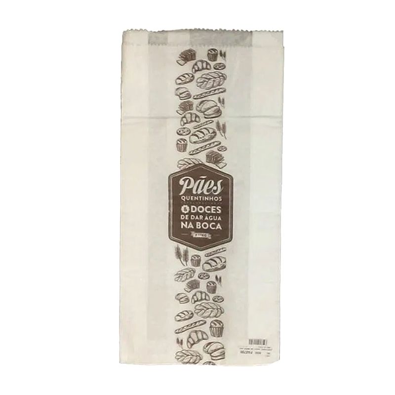 Saco Papel Kraft Br Impre 1Kg C/500 2 Paes