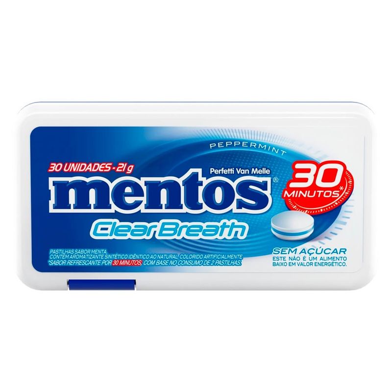 Pastilha Mentos ClearBreath PepperMint c/9 - Perfetti