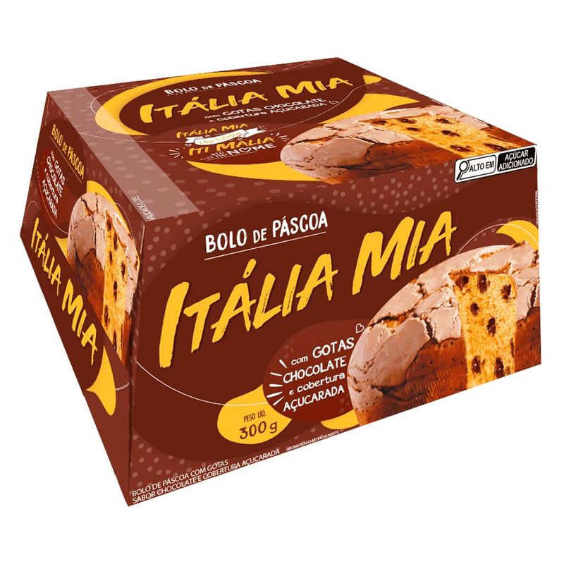 Bolo de Páscoa Itália Mia Gotas de Chocolate 300g - Romanato