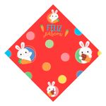 Embalagem Para Ovo de Páscoa Floquinhos Vermelho 32x32cm c/25 - Carber