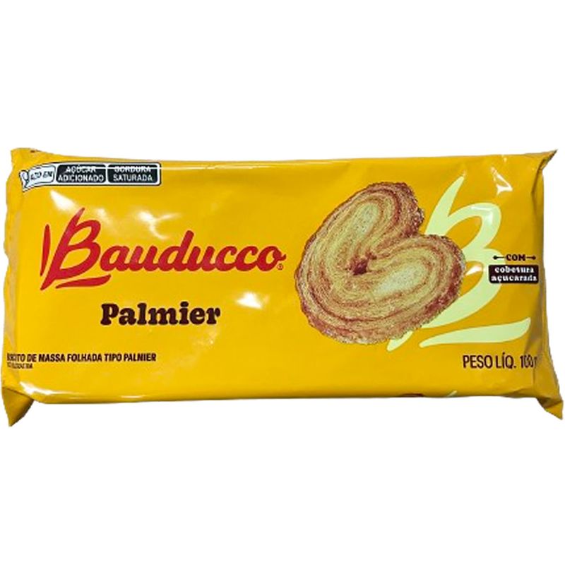 Biscoito Massa Folhada Palmier 100g - Bauducco