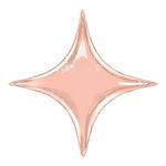 Balão Qualatex 40" - Shape Solto - Starpoint Ouro Rosê - 1 Un