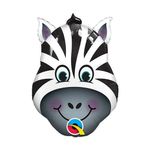 Balão Qualatex 14" - Shape Solto - Zebra Maluca - 1 Un