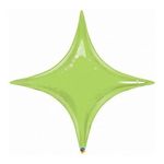 Balão Qualatex 20" - Shape Solto - Starpoint Verde Lima - 1 Un
