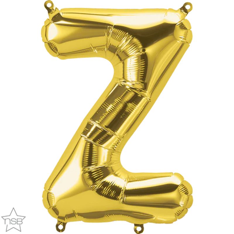 Balão Qualatex 34" - Letra - Z Ouro - 1 Un