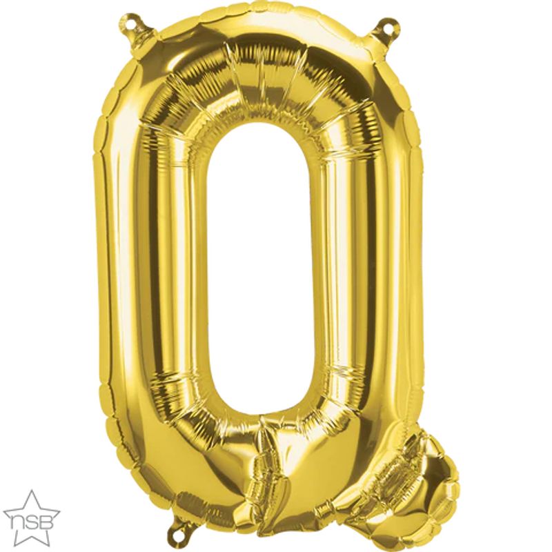 Balão Qualatex 34" - Letra - Q Ouro - 1 Un