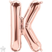Balão Qualatex 34" - Letra - K Ouro Rosê - 1 Un