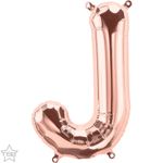 Balão Qualatex 34" - Letra - J Ouro Rosê - 1 Un