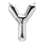Balão Qualatex 34" - Letra - Y Prata - 1 Un