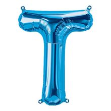 Balão Qualatex 34" - Letra - T Azul - 1 Un