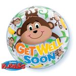 Balão Qualatex 22" - Bubble Simples - Get Well Soon-Macaquinhos - 1 Un