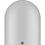 Balão Qualatex 646Q Prata - Liso Látex - 50 Un