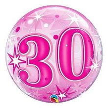 Balão Qualatex 22" - Bubble Simples - 30-Rosa Explosao - 1 Un