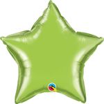 Balão Qualatex 04" - Estrela - Verde Lima Metalizado Liso - 1 Un