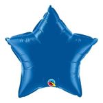 Balão Qualatex 20" - Estrela - Azul Escuro Metalizado Liso - 1 Un