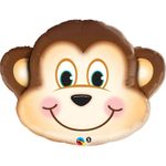 Balão Qualatex 14" - Shape Solto - Macaco Sapeca - 1 Un