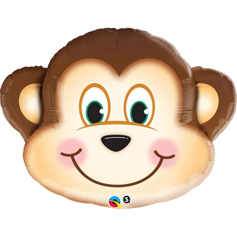 Balão Qualatex 14" - Shape Solto - Macaco Sapeca - 1 Un