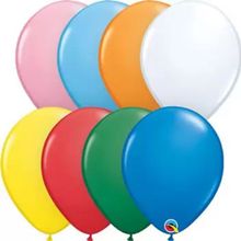 Balão Qualatex 11" - Qx Party Balloon Pkg Plain - Sortido Especial - 6 Un