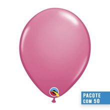 Balão Qualatex 11" - Qx Party Balloon Pkg Plain - Rosa Mex - 6 Un