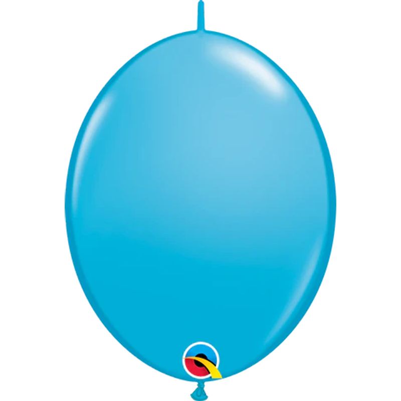 Balão Qualatex 12" - Q-Link Azul Casca De Ovo - Liso Látex - 50 Un