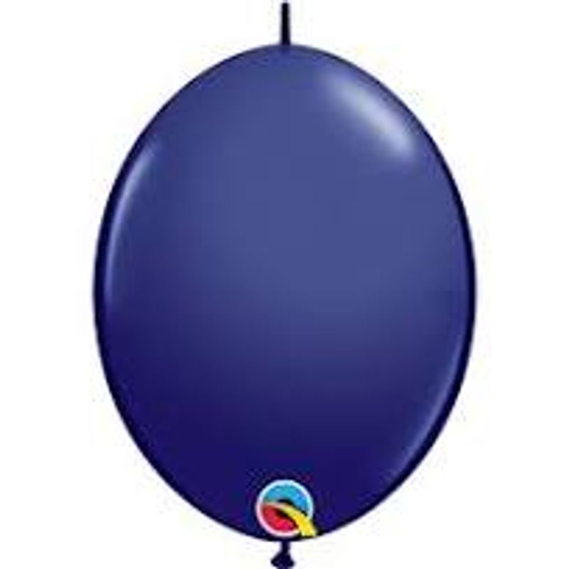 Balão Qualatex 6" - Q-Link Azul Marinho - Liso Látex - 50 Un