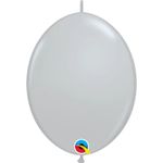 Balão Qualatex 12" - Q-Link Cinza - Liso Látex - 50 Un