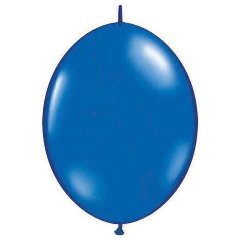 Balão Qualatex 6" - Q-Link Azul Safira - Liso Látex - 50 Un