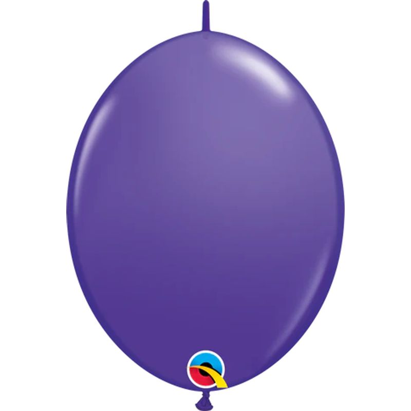 Balão Qualatex 6" - Q-Link Violeta - Liso Látex - 50 Un