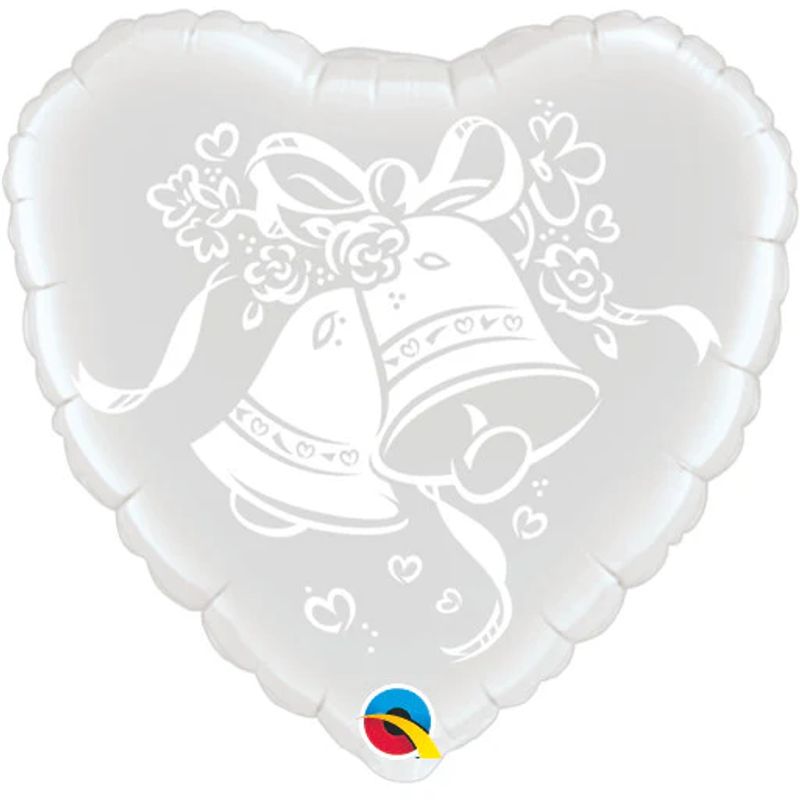 Balão Qualatex 18" - Coração - Sinos De Bodas - 1 Un