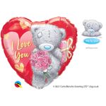 Balão Qualatex 18" - Coração - Tatty Teddy-I Love You-Flores - 1 Un