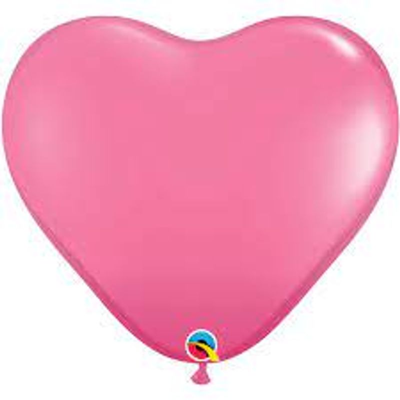 Balão Qualatex 3" - Coração Rosa Mex - Liso Látex - 2 Un