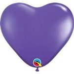 Balão Qualatex 6" - Coração Violeta - Liso Látex - 100 Un