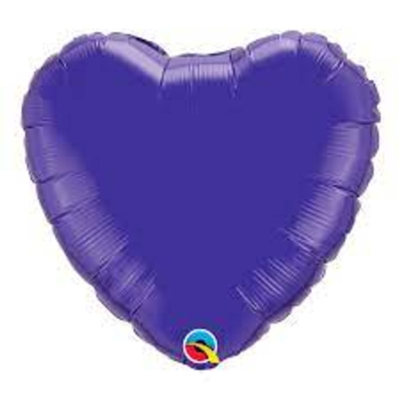 Balão Qualatex 04" - Coração - Roxo Quartzo Metalizado Liso - 1 Un