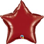 Balão Qualatex 20" - Estrela Solto - Vermelho Borgonha Metálico Liso - 1 Un