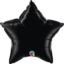 Balão Qualatex 04" - Estrela - Preto Onix Metalizado Liso - 1 Un