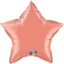 Balão Qualatex 20" - Estrela - Coral Metalizado Liso - 1 Un