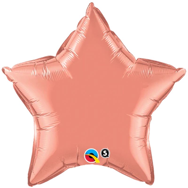 Balão Qualatex 20" - Estrela - Coral Metalizado Liso - 1 Un